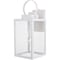 Vaxcel Medinah 1 Light Dusk to Dawn White Outdoor Wall Lantern Clear Glass T0554 - alternate 1